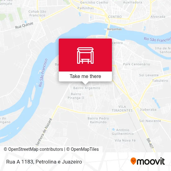 Rua A 1183 map
