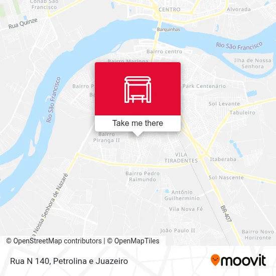 Rua N 140 map