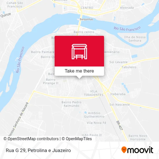 Rua G 29 map