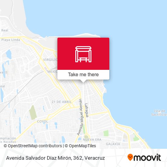 Avenida Salvador Díaz Mirón, 362 map