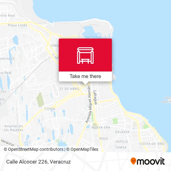 Mapa de Calle Alcocer 226