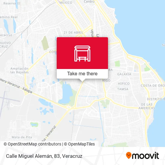 Mapa de Calle Miguel Alemán, 83