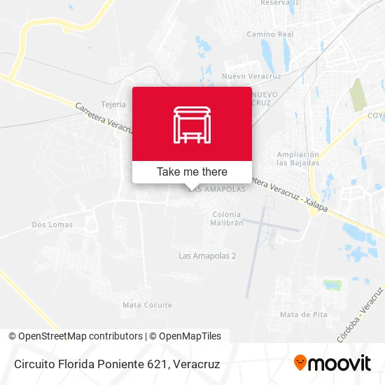 Mapa de Circuito Florida Poniente 621