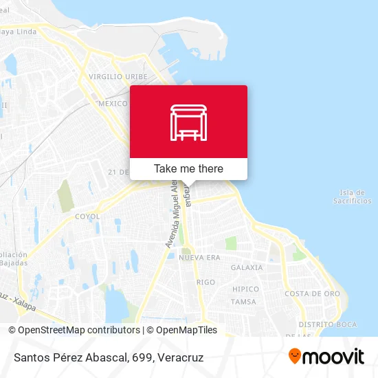 Santos Pérez Abascal, 699 map