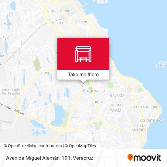 Mapa de Avenida Miguel Alemán, 191