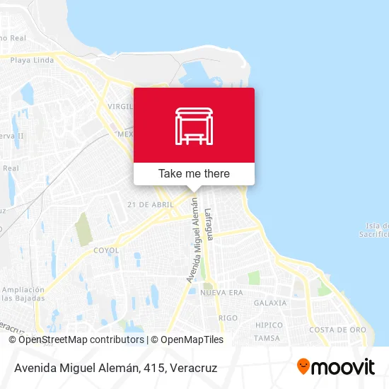 Mapa de Avenida Miguel Alemán, 415