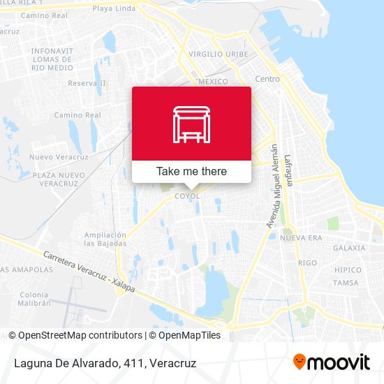 Laguna De Alvarado, 411 map