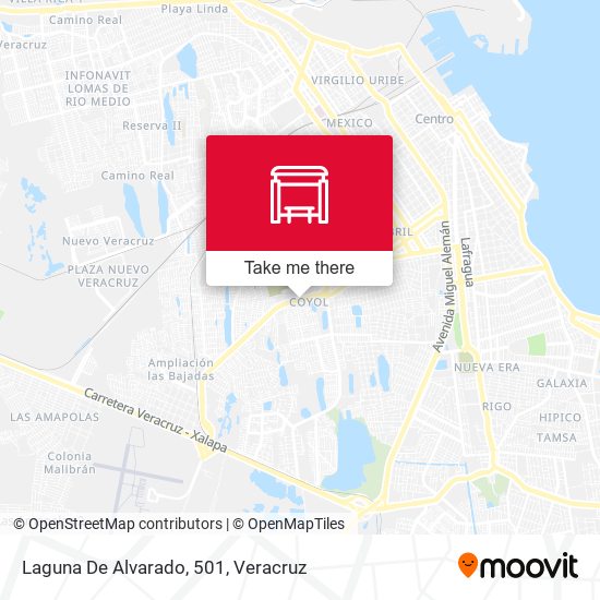 Laguna De Alvarado, 501 map