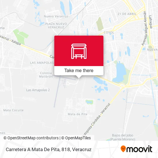 Mapa de Carretera A Mata De Pita, 818