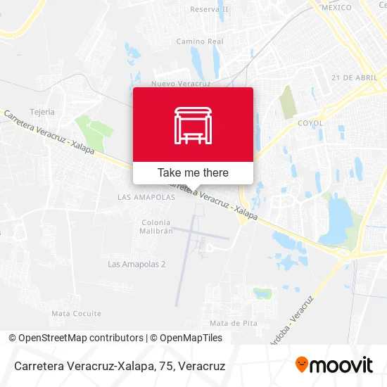 Carretera Veracruz-Xalapa, 75 map