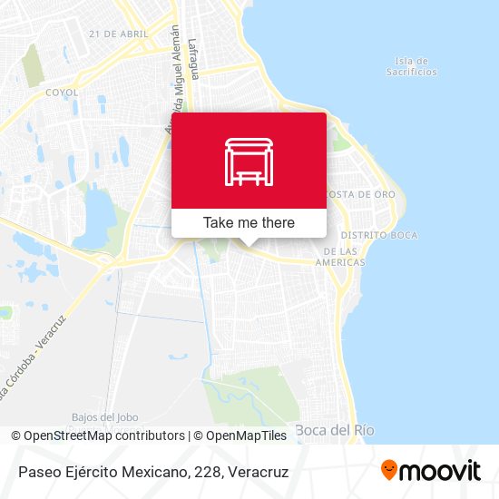 Paseo Ejército Mexicano, 228 map