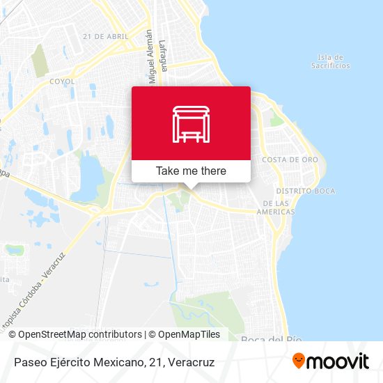Paseo Ejército Mexicano, 21 map