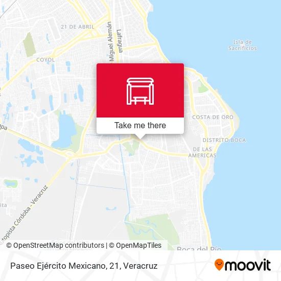 Mapa de Paseo Ejército Mexicano, 21