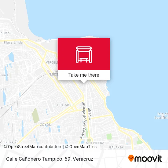 Mapa de Calle Cañonero Tampico, 69