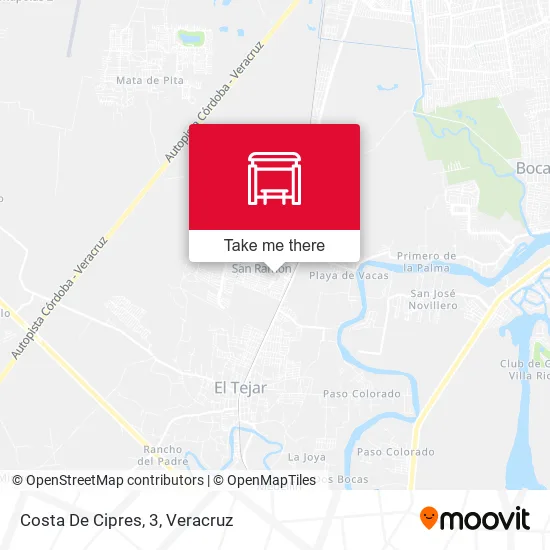 Mapa de Costa De Cipres, 3
