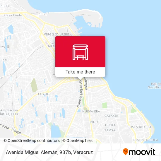 Mapa de Avenida Miguel Alemán, 937b