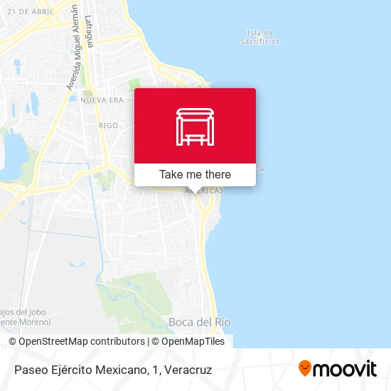 Mapa de Paseo Ejército Mexicano, 1