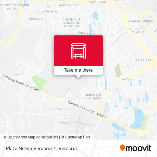 Mapa de Plaza Nuevo Veracruz 1
