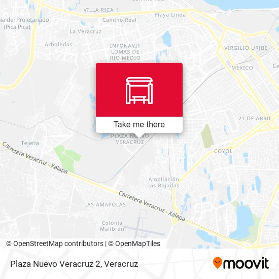 Mapa de Plaza Nuevo Veracruz 2