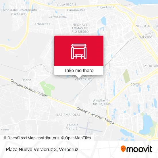Mapa de Plaza Nuevo Veracruz 3
