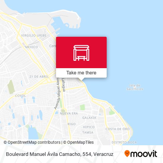 Mapa de Boulevard Manuel Ávila Camacho, 554