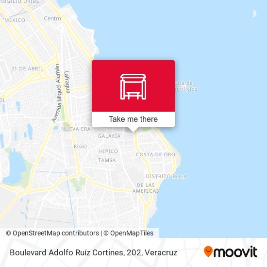 Boulevard Adolfo Ruíz Cortines, 202 map