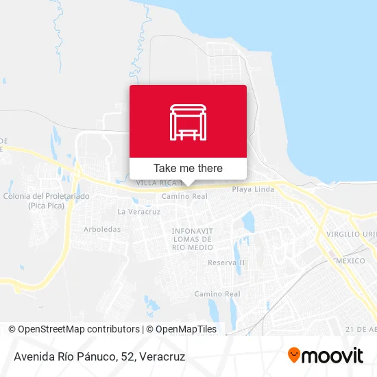 Mapa de Avenida Río Pánuco, 52