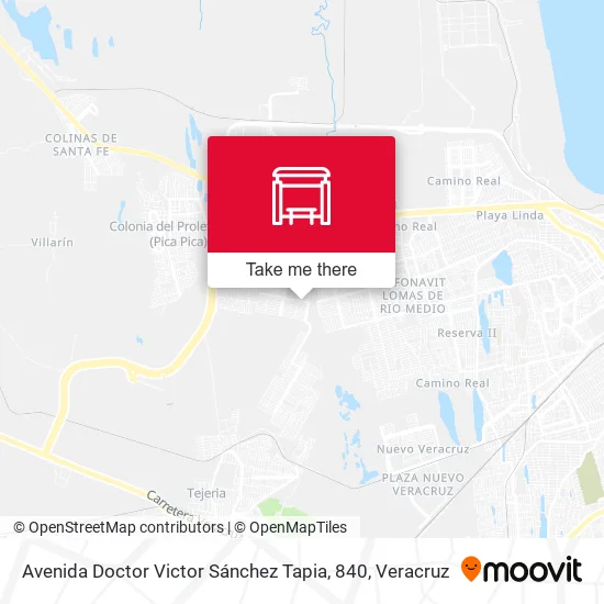 Mapa de Avenida Doctor Victor Sánchez Tapia, 840