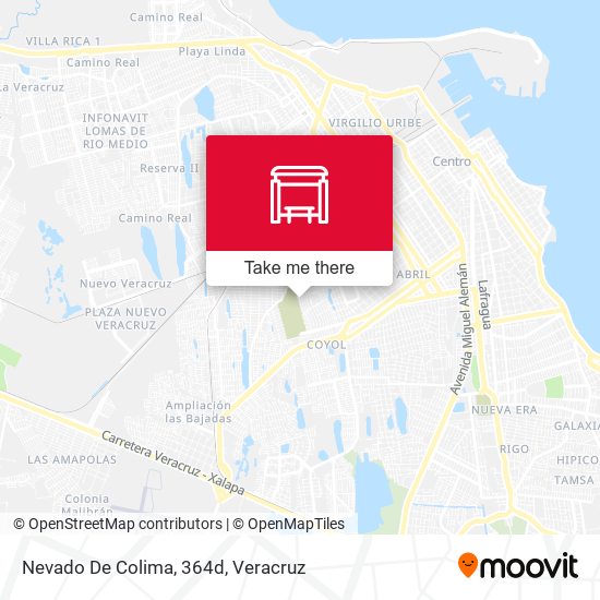 Nevado De Colima, 364d map