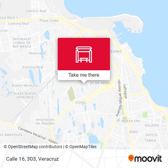 Mapa de Calle 16, 303