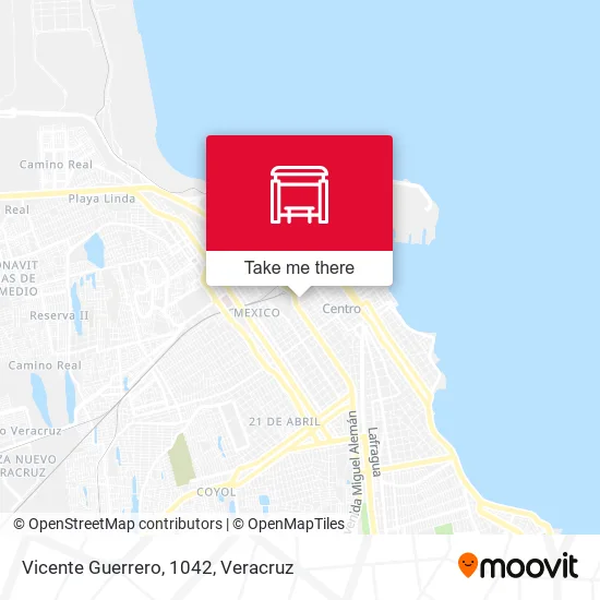 Mapa de Vicente Guerrero, 1042