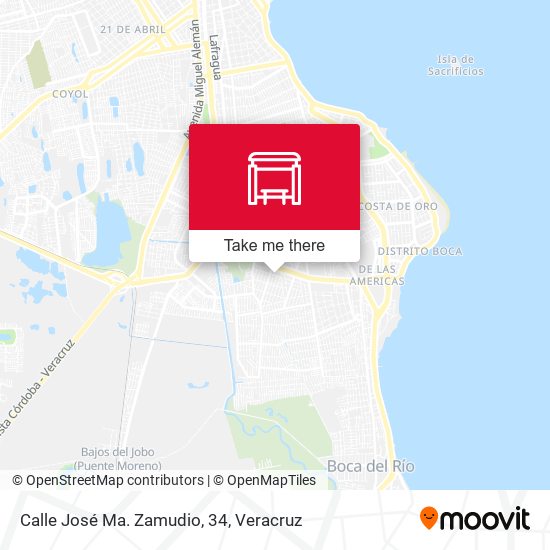 Mapa de Calle José Ma. Zamudio, 34