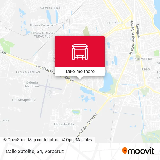 Mapa de Calle Satelite, 64