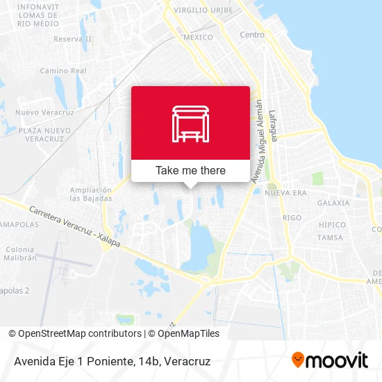 Mapa de Avenida Eje 1 Poniente, 14b
