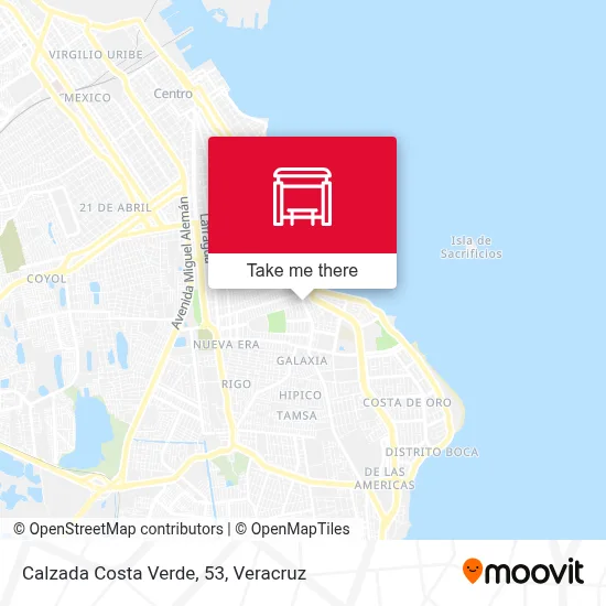 Calzada Costa Verde, 53 map