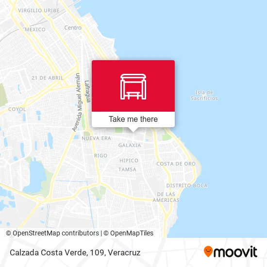 Mapa de Calzada Costa Verde, 109