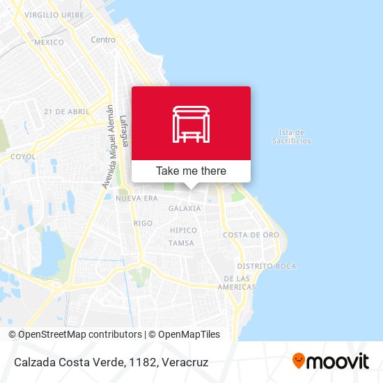Calzada Costa Verde, 1182 map