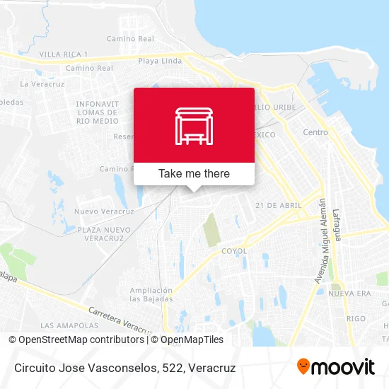 Mapa de Circuito Jose Vasconselos, 522