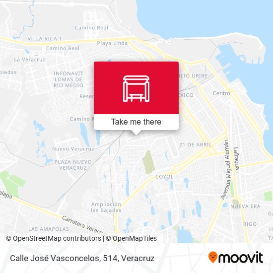 Mapa de Calle José Vasconcelos, 514