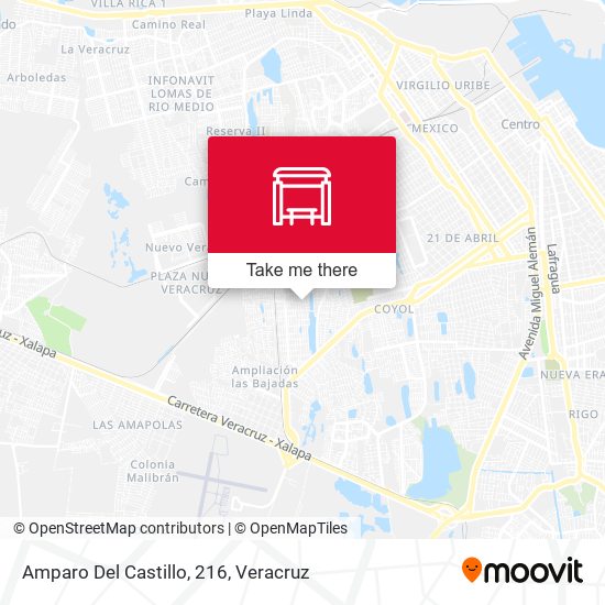 Amparo Del Castillo, 216 map