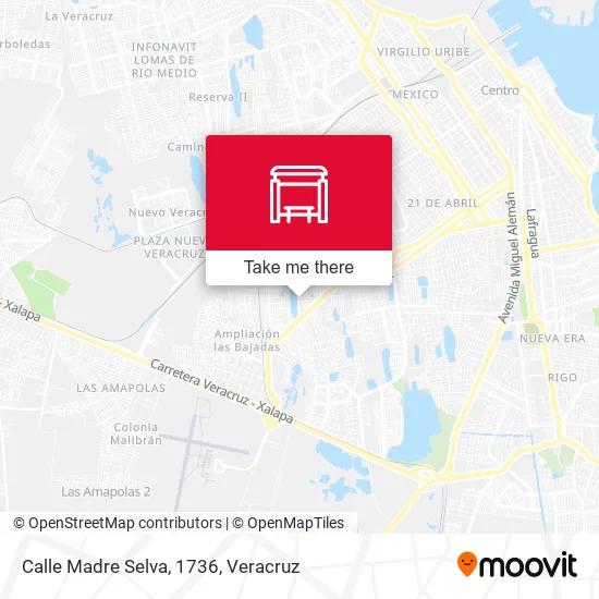 Mapa de Calle Madre Selva, 1736