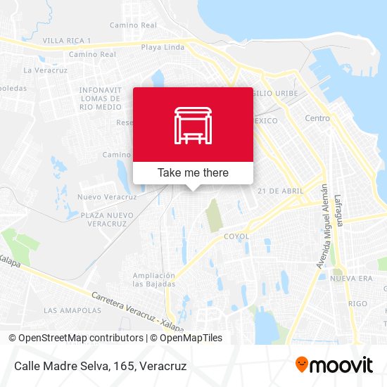 Mapa de Calle Madre Selva, 165