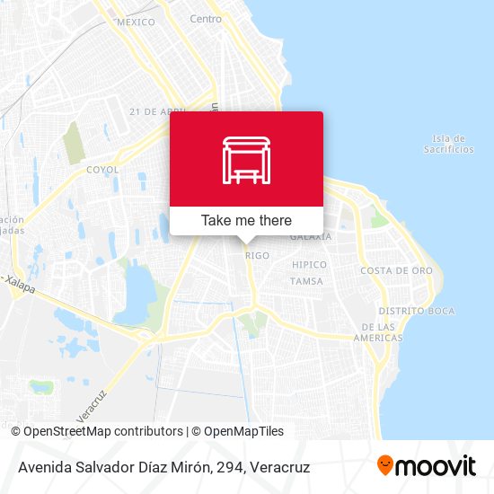 Avenida Salvador Díaz Mirón, 294 map