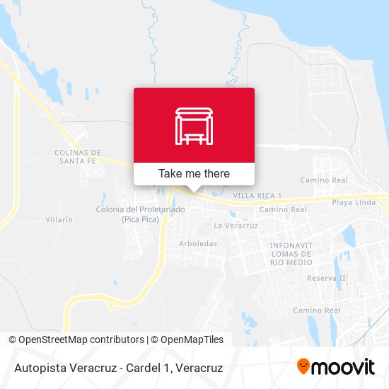 Autopista Veracruz - Cardel 1 map