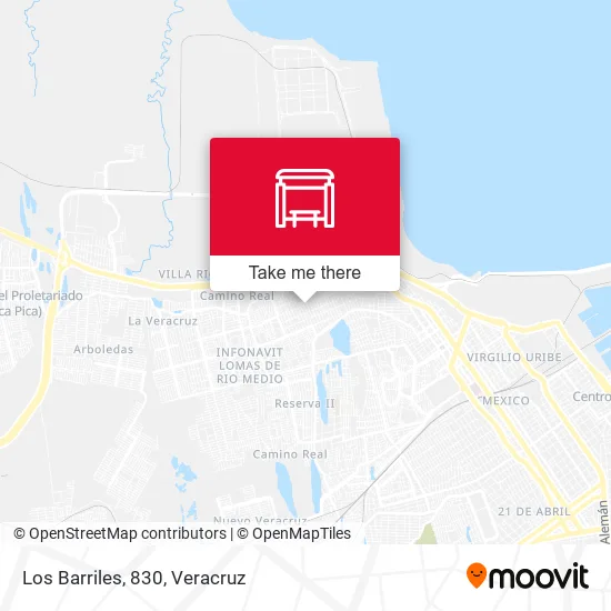 Mapa de Los Barriles, 830