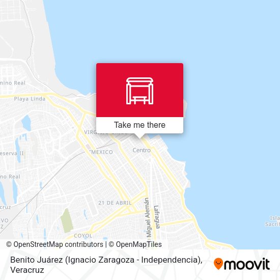 Benito Juárez (Ignacio Zaragoza - Independencia) map