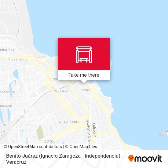 Mapa de Benito Juárez (Ignacio Zaragoza - Independencia)