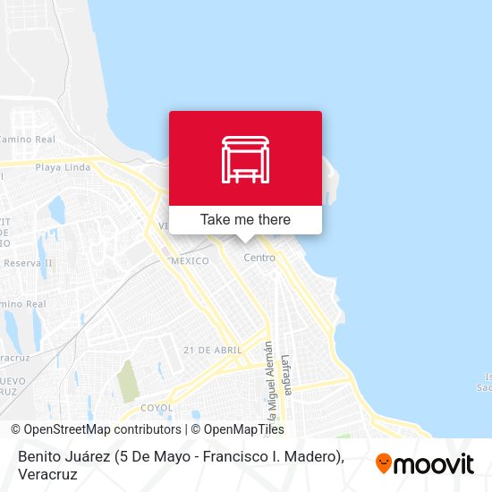 Mapa de Benito Juárez (5 De Mayo - Francisco I. Madero)