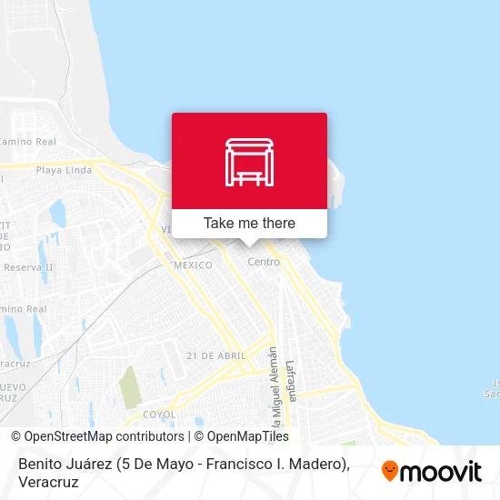 Mapa de Benito Juárez (5 De Mayo - Francisco I. Madero)
