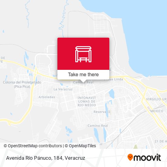 Mapa de Avenida Río Pánuco, 184